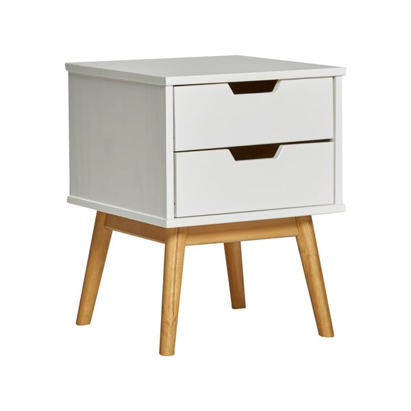 Bijeli noćni stolić od masivnog borovog drveta, Marckeric Baku-image-3