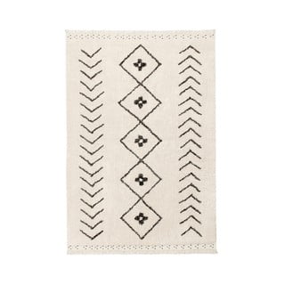 Krem periv/ručno rađen pamučan tepih 170x120 cm Bereber Rhombs – Lorena Canals