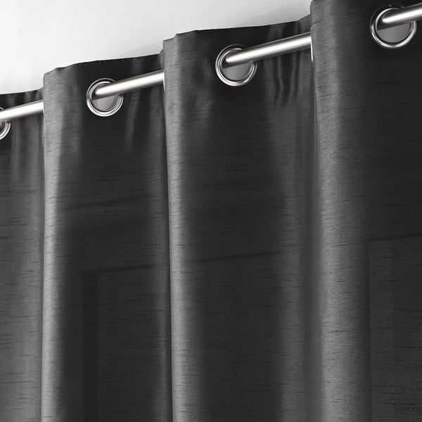 Tamno siva zavjesa od mikrosatena 140x240 cm Shana – douceur d'intérieur-image-2