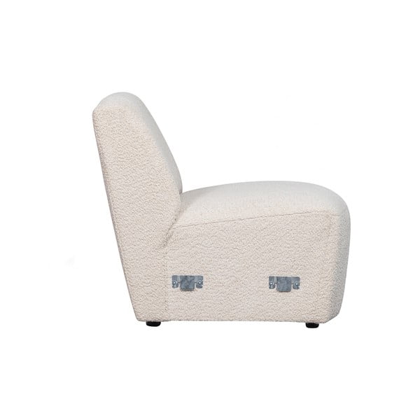 Krem modularna sjedeća garnitura od bouclé tkanine (srednji modul ) Coco  – WOOOD-image-4