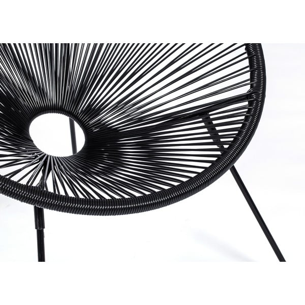 Set crnih vrtnih stolica Avocado i stola Loris, ø 35 cm-image-3