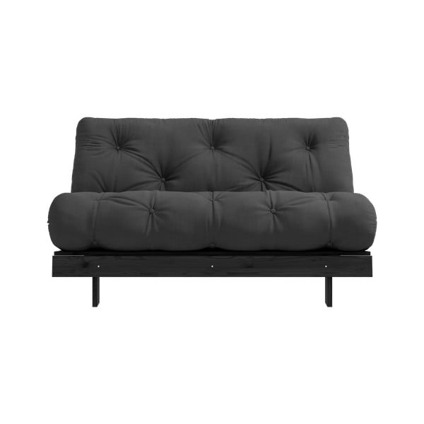 Tamno siva sklopiva sofa 140 cm Roots Black Night – Karup Design-image-3