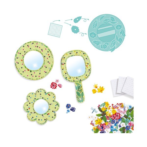 Set za izradu 3 ukrasna ogledala Djeco Fairy-image-1