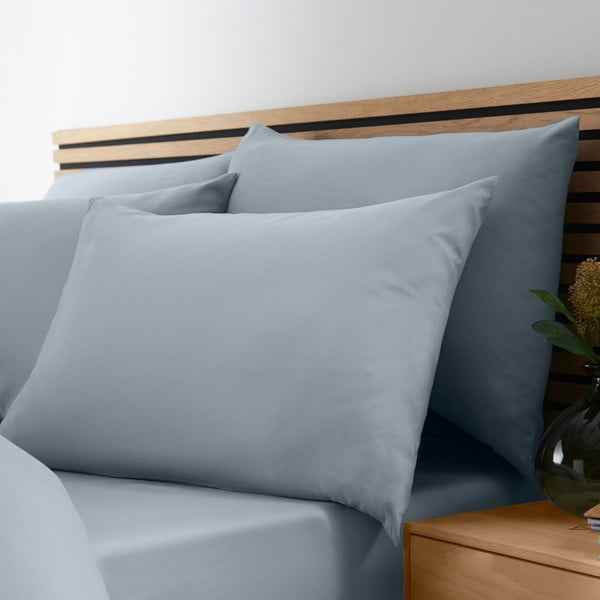 Prljavo plava posteljina za bračni krevet/za produženi krevet 260x220 cm So Soft Non-Iron – Catherine Lansfield-image-3