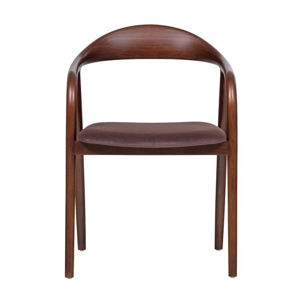 Smeđa blagovaonska stolica s naslonima za ruke od masivne bukve Bran – WOOOD-image-2