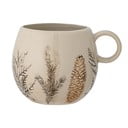 Bež šalica s božićnim motivom od kamenine 450 ml Hollie – Bloomingville
