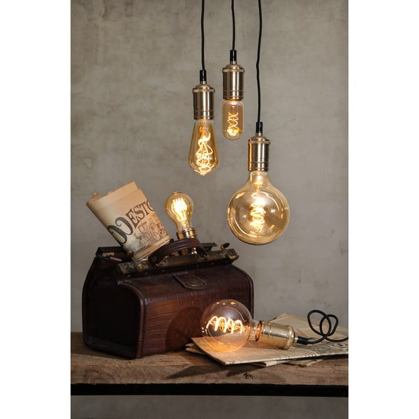 Sa žarnom niti žarulja s mogućnosti zatamnjivanja s toplim svjetlom E27, 3 W Spiral Filament – Star Trading-image-2