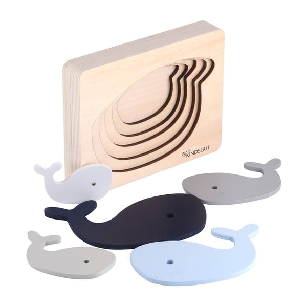 Drvena reljefna puzzle Whale – Kindsgut-image-4