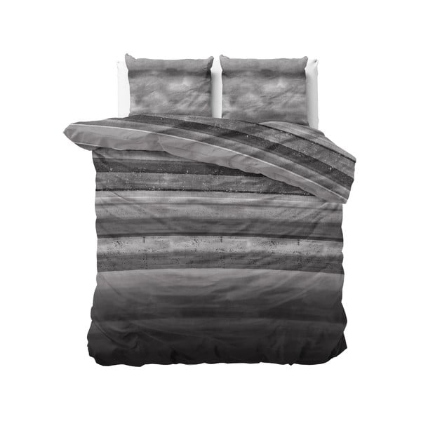 Siva flanel posteljina Sleeptime Marcus, 140 x 220 cm