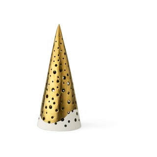 Porculanski svijećnjak u zlatnoj boji Kähler Design Nobili, visina 19 cm