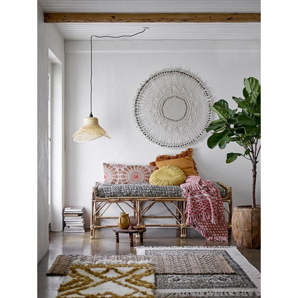 Narančasti pamučni ukrasni jastuk Bloomingville Fringe-image-2