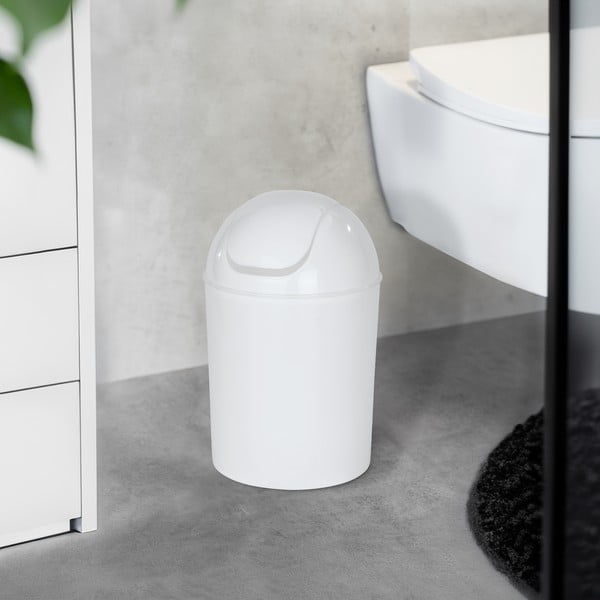 Bijela kanta za smeće od nehrđajućeg čelika 6 l Economic – Wenko-image-1