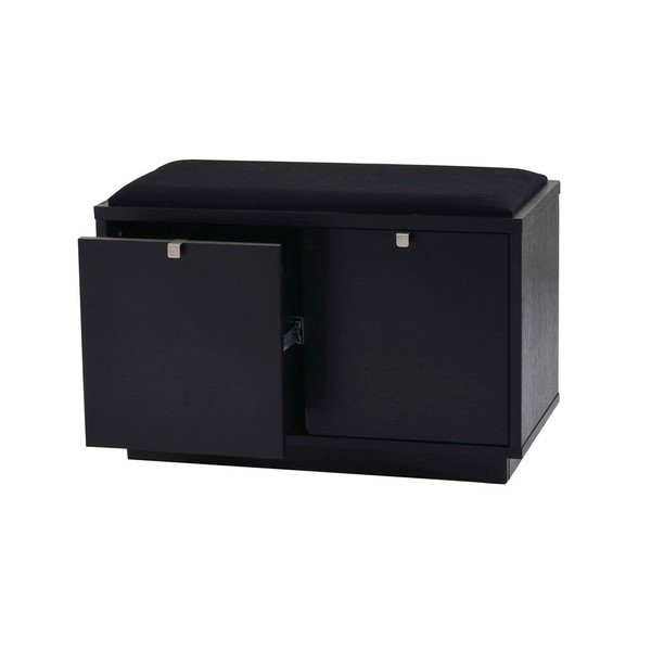 Crni ormarić za cipele s klupom Confetti – Rowico-image-2