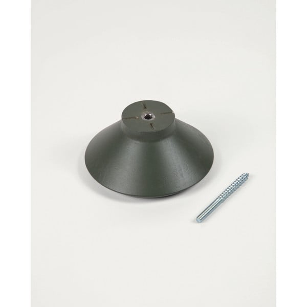 Prljavo zelene drvene zidne kuke u setu 3 kom Nadua – Kave Home-image-3