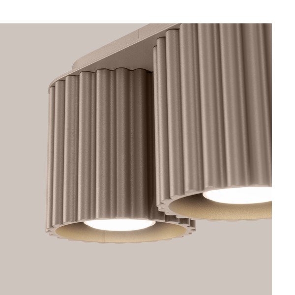 Smeđe-sivi metalni reflektor 10x21 cm Zora – Sollux-image-1