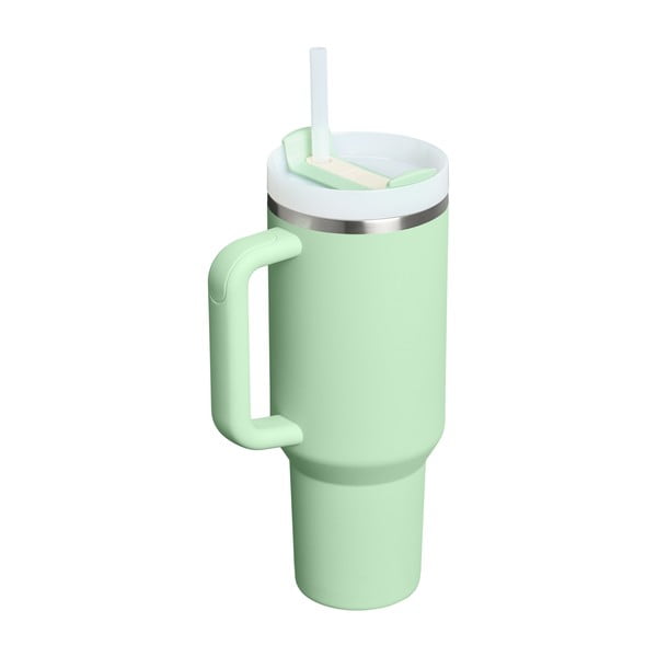 Kadulja zelena termosica od nehrđajućeg čelika sa slamkom 1,18 l Quencher H2.0 FlowState Tumbler Pistachio – Stanley-image-2