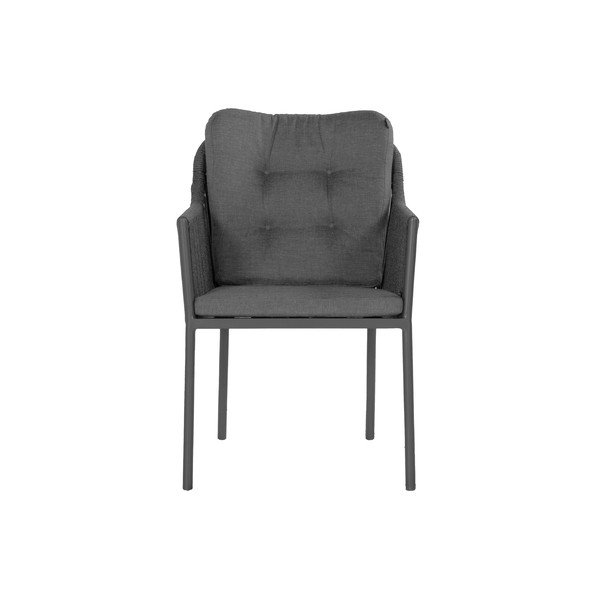 Siva metalna vrtna stolica Cairo Rope – Hartman-image-2