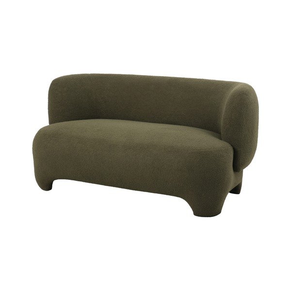 Zelena sofa od bouclé tkanine 142 cm Ardor – Leitmotiv-image-1