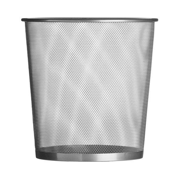 Metalna kanta za smeće za ured u mat srebrnoj boji 12 l Den – Premier Housewares