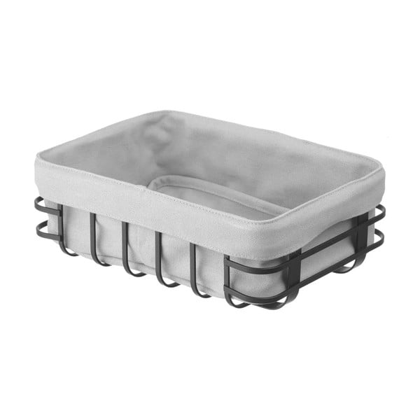 Crno-siva košara za kolače s tekstilnom podstavom Hendi, 18 x 25 cm-image-2