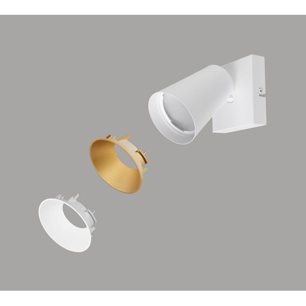 Bijeli reflektor ø 8 cm Sharp – Trio-image-3