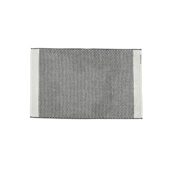 Crno-bijela tekstilna kupaonska prostirka 50x80 cm Grid – Mette Ditmer Denmark