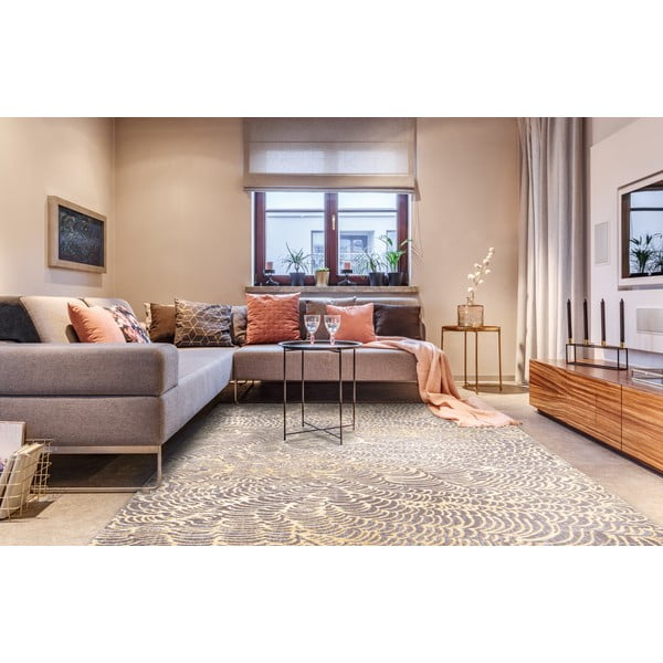 Bež vuneni tepih 200x300 cm Koi – Agnella-image-1