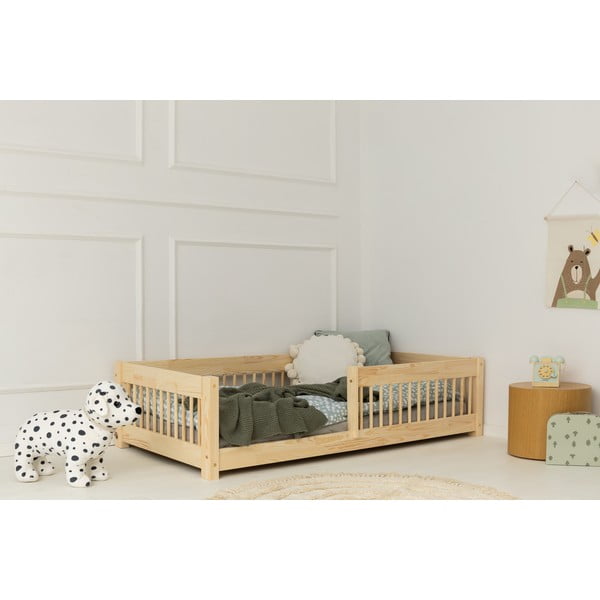 Dječji krevet od masivnog bora 80x200 cm u prirodnoj boji Mila CPW – Adeko-image-1