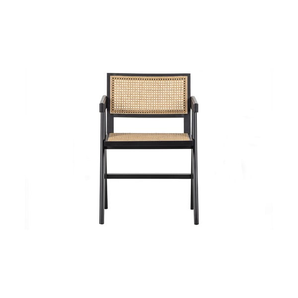 Crna blagovaonska stolica od masivnog bora Gunn – WOOOD-image-3