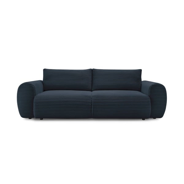 Tamno plava sklopiva sofa od samta 257 cm Lucien – Bobochic Paris