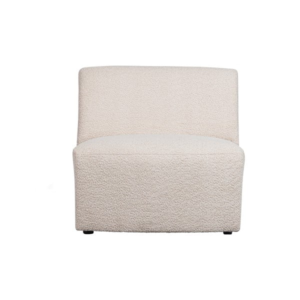 Krem modularna sjedeća garnitura od bouclé tkanine (srednji modul ) Coco  – WOOOD-image-2