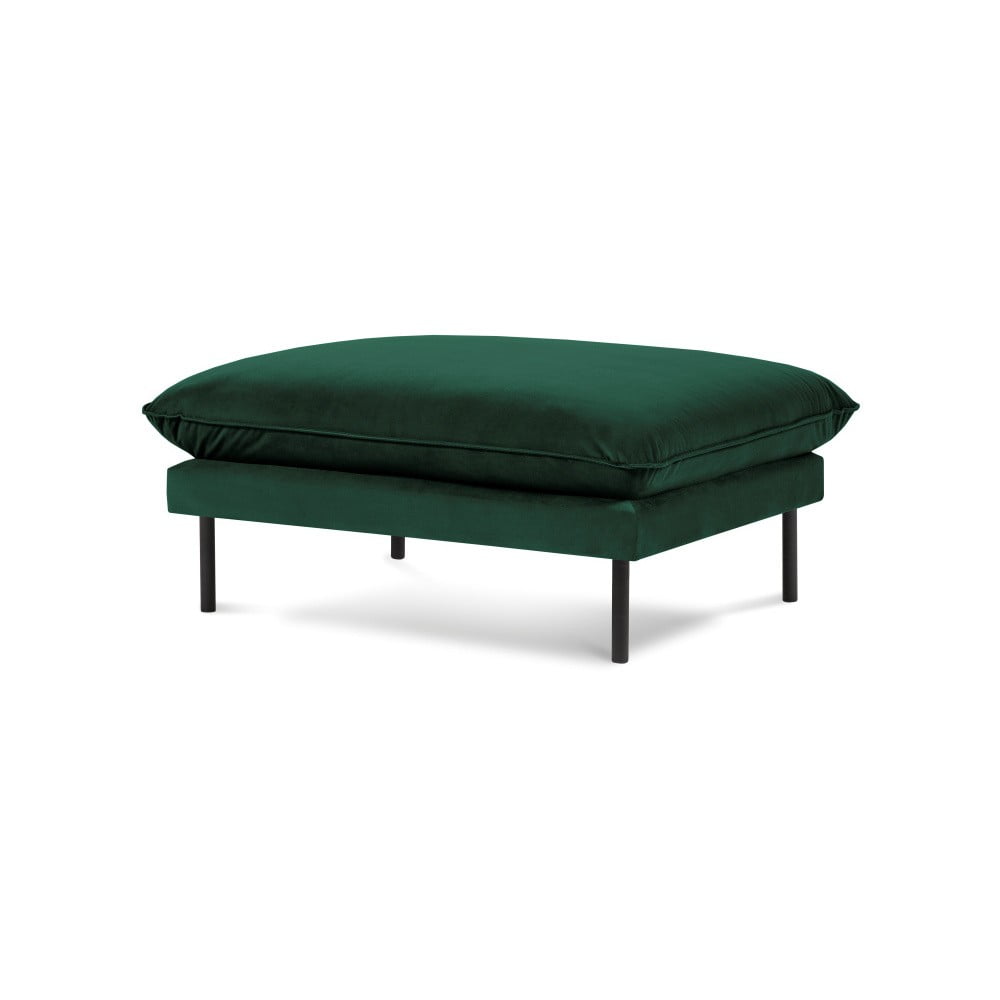 Zeleni baršunasti tabure za noge Cosmopolitan Design Vienna, 100 x 80 cm