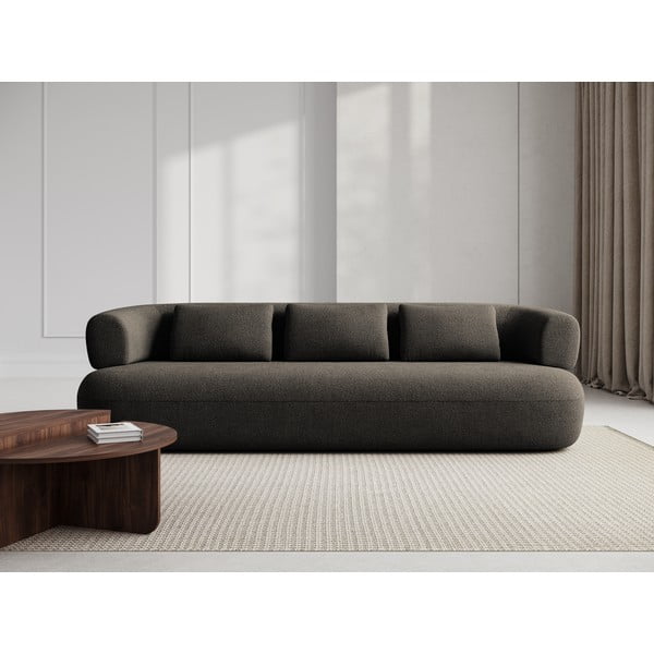 Smeđa sofa od bouclé tkanine 226 cm Jenny – Micadoni Home-image-1