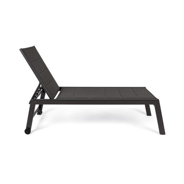 Antracitno siva metalna vrtna ležaljka Hilde   – Bizzotto-image-1