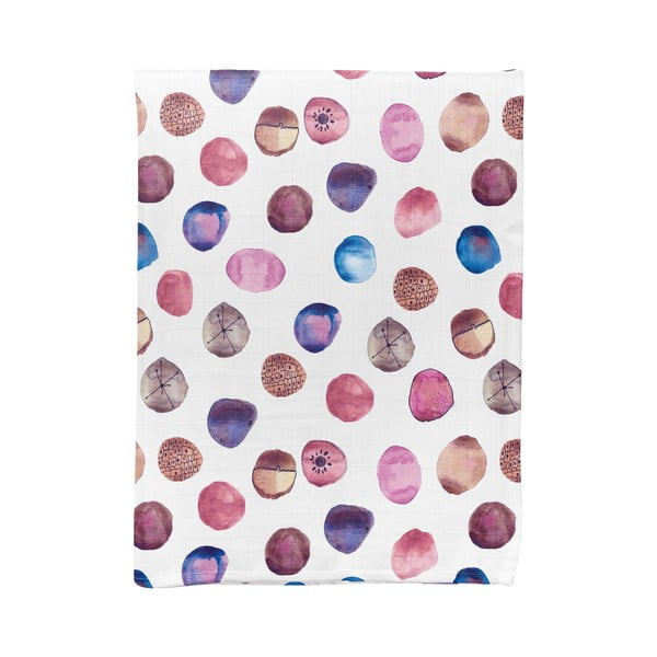 Bijela deka za bebe od muslina 75x100 cm Shells – Mijolnir