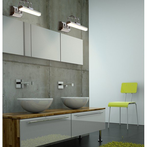 Siva LED zidna lampa Gizel - Candellux Lighting-image-1