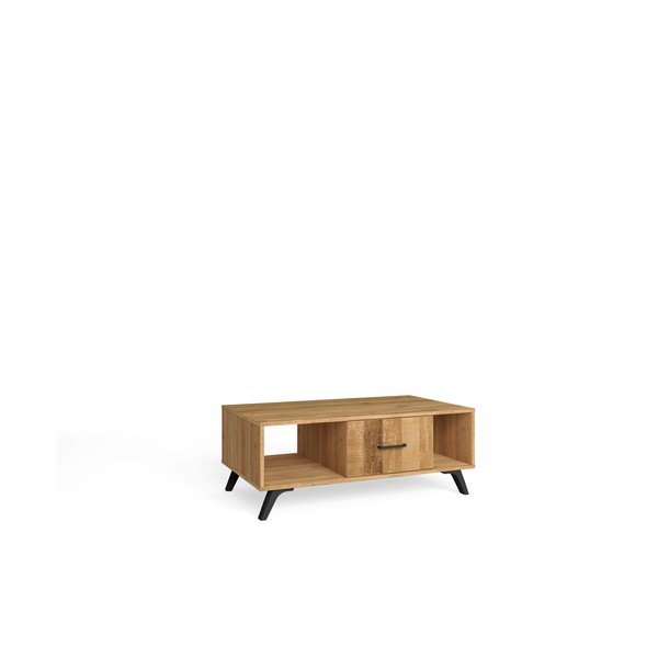 Stolić za kavu u dekoru hrasta u prirodnoj boji 60x100 cm Nordic – Marckeric-image-3