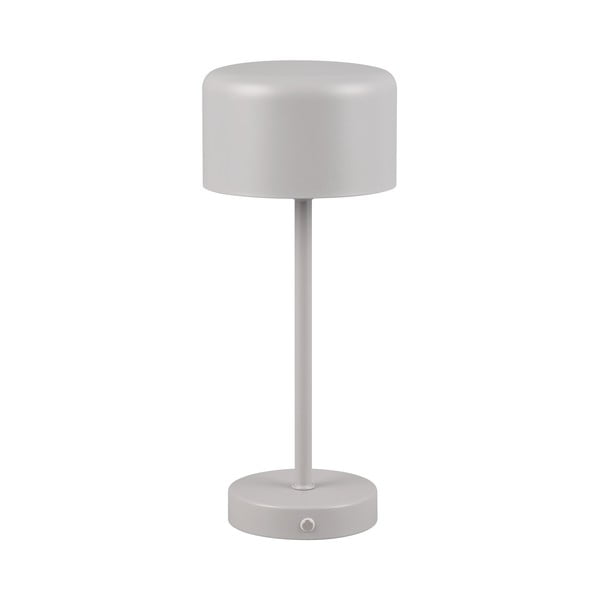 Svijetlo siva LED stolna lampa s mogućnošću zatamnjivanja (visina 30 cm) Jeff – Trio