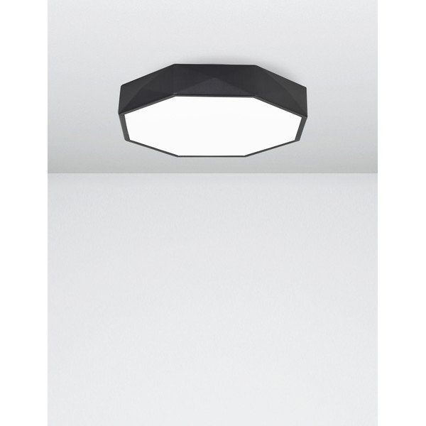 Mat crna LED stropna svjetiljka aluminijska Eben – Nova Luce-image-3
