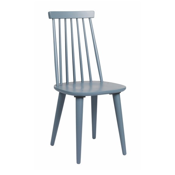 Plavo-siva trpezarijska stolica od gumenog drveta Rowico Lotta