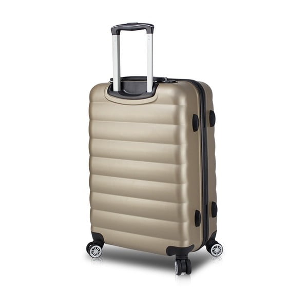 Putni kovčeg s kotačima i USB priključkom u zlatnoj boji My Valice COLORS RESSNO Medium Suitcase