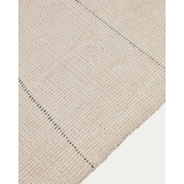 Krem ručno rađen tepih od mješavine pamuka 230x160 cm Lisdan – Kave Home-image-2