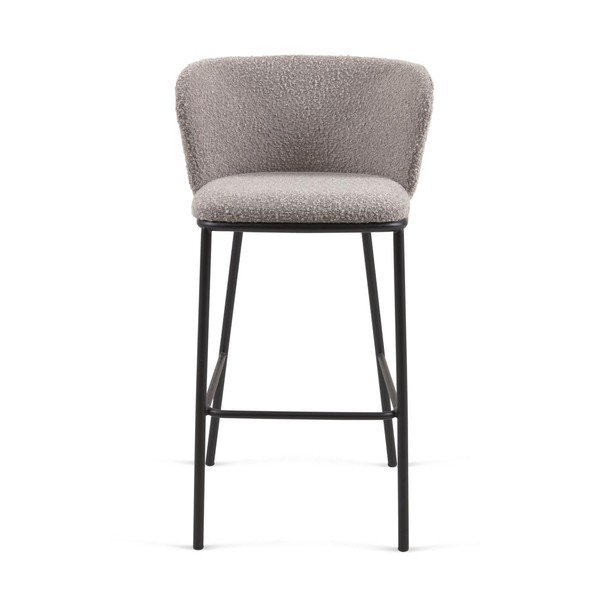 Svijetlo siva barska stolica (visine sjedala 75 cm) Ciselia – Kave Home-image-2