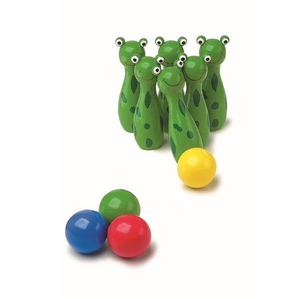 Drvena igračka kuglanje Legler Frog