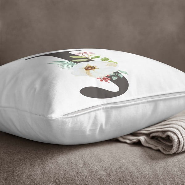 Jastučnica Minimalist Cushion Covers Floral Alphabet J, 45 x 45 cm