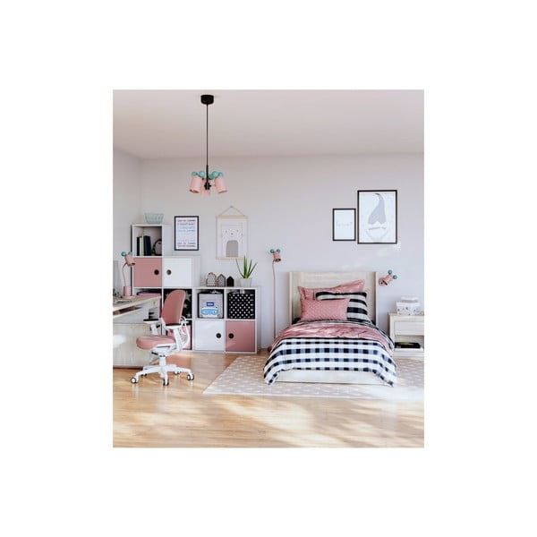 Svijetlo plava/ružičasta dječja svjetiljka s metalnim sjenilom ø 30 cm Mouse II – GTV-image-1