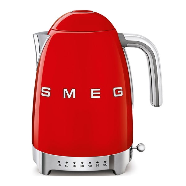 Crveno kuhalo za vodu od nehrđajućeg čelika 1,7 l Retro Style – SMEG