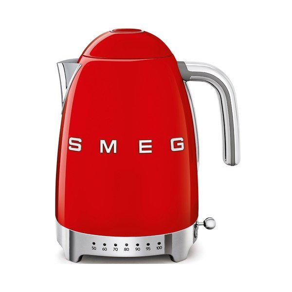 Crveno kuhalo za vodu od nehrđajućeg čelika 1,7 l Retro Style – SMEG