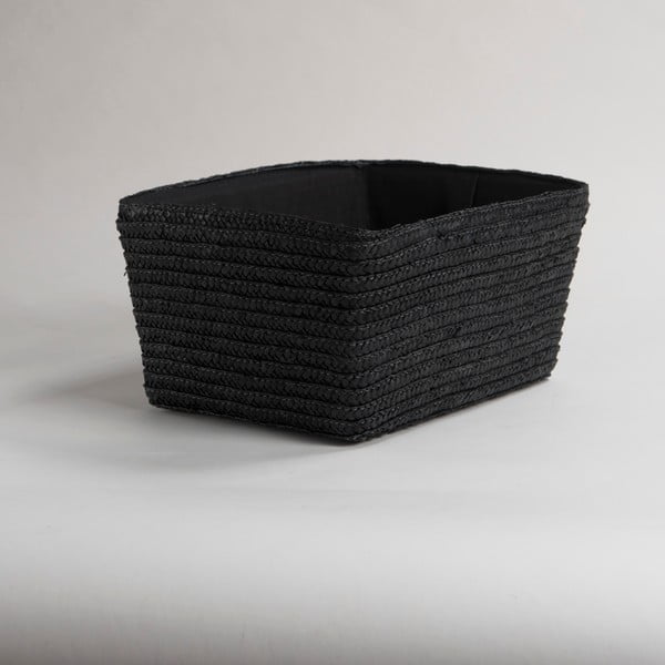 Crna košara za odlaganje od Compactor Hawai pšenične žice širine 32 cm