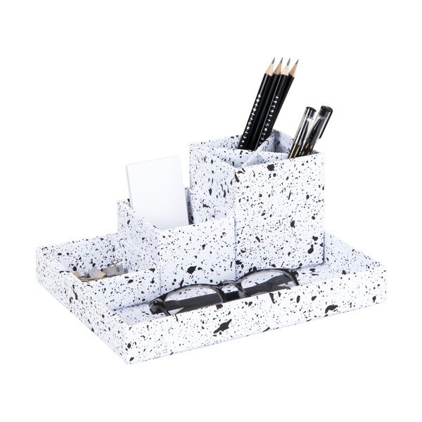 4-dijelni crno-bijeli stolni organizator Bigso Box of Sweden Lena-image-2